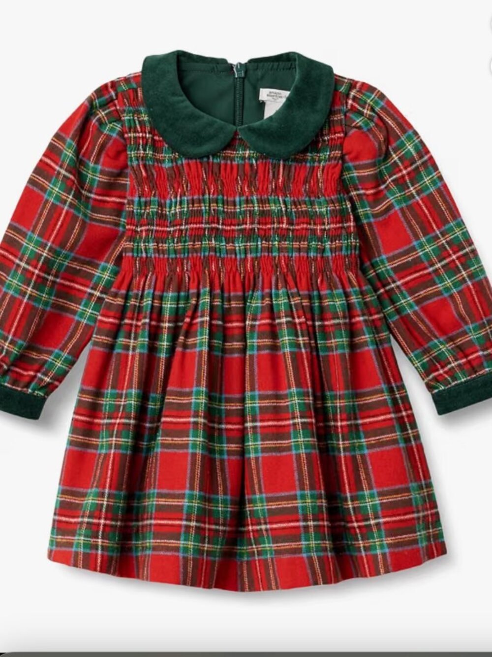 Toddler Plaid Christmas Dress 3T